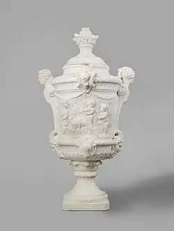 Garden vase decorated with summer and autumn; 1714; marble; height: 146&nbsp;cm; Rijksmuseum (Amsterdam, the Netherlands)