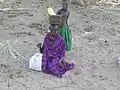 Woman in everyday turkana clothing.