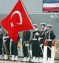 Turkish Navy sailors in uniform