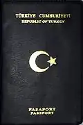 Republic of Turkey, Regular passport cover until 31 May 2010