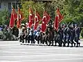 Standards of Turkish Army at Military Parade