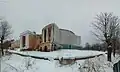 Panoramic view of the Tver River Terminal's building (January 12, 201