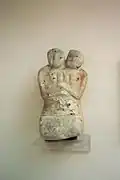 Marble statuette of twin goddesses, Çatal Höyük.​​‌