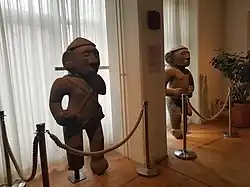 Stone figures from Costa Rica at the Museum of Ethnography, Stockholm. They were brought to Sweden by Carl Vilhelm Hartman.