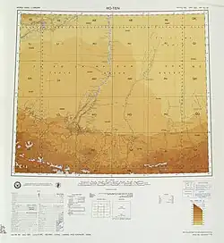 Map including Maralbexi (labeled as PA-CH'U (MARAL BASHI)) (USATC, 1971)[b]