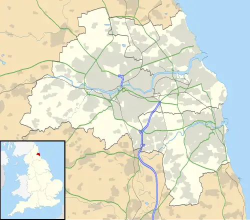 Gateshead is located in Tyne and Wear