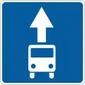 Lane for buses begins (1994–2021)