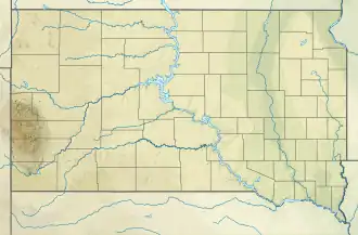Location of Lake Traverse in Minnesota and South Dakota, USA.