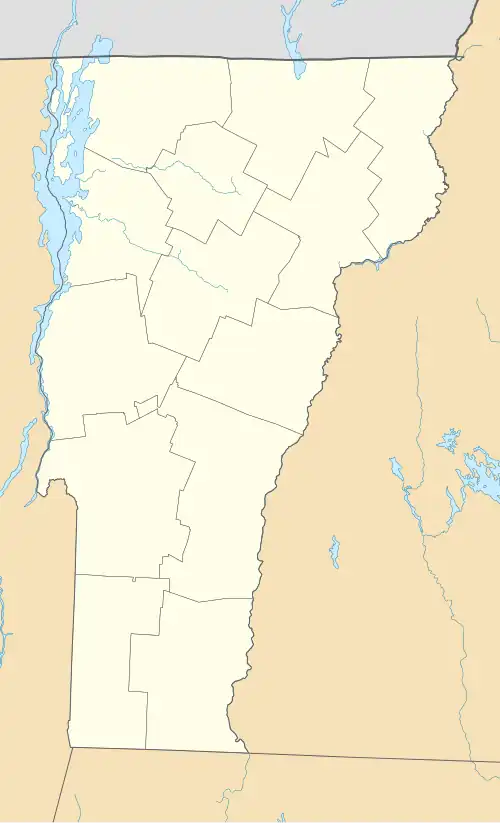 The locations of Vermont wind farms
