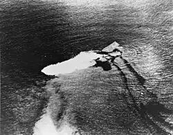 USS&nbsp;Saratoga&nbsp;(CV-3) sinking after Operation Crossroads