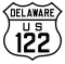 U.S. Route 122 marker