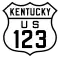 U.S. Route 123 marker