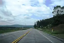 Scenery in Plainfield along westbound US 20