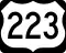 U.S. Route 223 marker