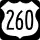 U.S. Route 260 marker