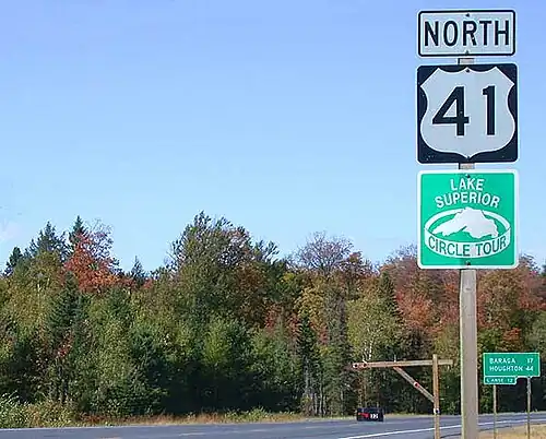 US&nbsp;41 near the junction with US&nbsp;141/M-28