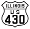 U.S. Route 430 marker