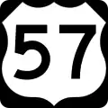 U.S. Highway 57 marker