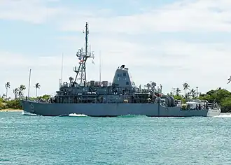 USS&nbsp;Pioneer&nbsp;(MCM-9), an Avenger-class mine countermeasures ship