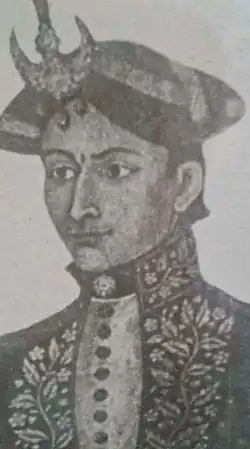 Portrait of Ujir Singh Thapa, Bhimsen's warrior nephew