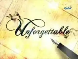 An image with a pen and a paper. The series title is displayed on the center of the image. The logo of GMA Network is displayed on the upper right side of the image.