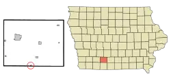 Location of Shannon City, Iowa