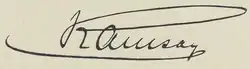Hans von Ramsay's signature