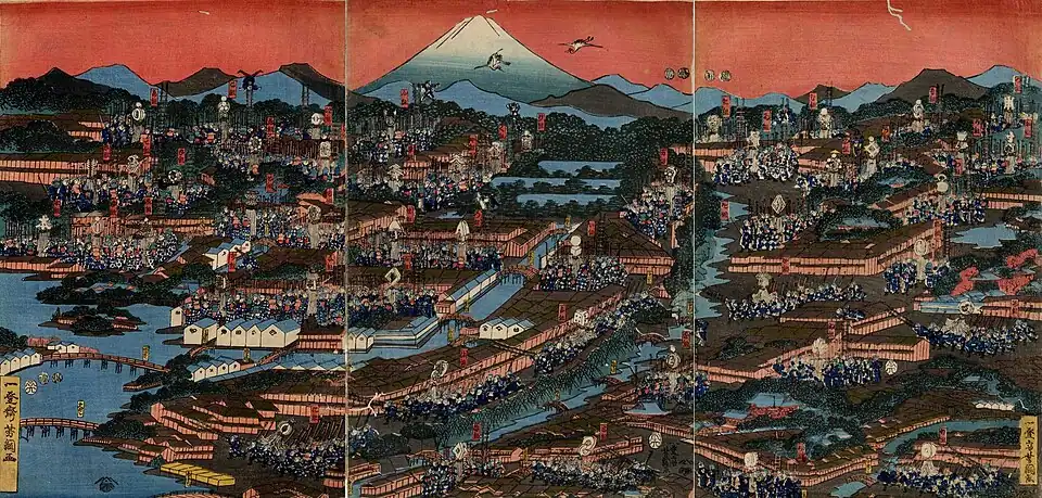 Machi bikeshi in Edo; Utagawa Yoshitsuna&nbsp;[ja]
