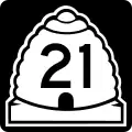 State Route 21 marker