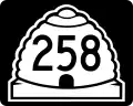 State Route 258 marker