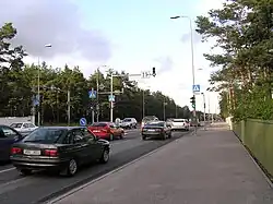 Vabaduse puiestee, the main road of Nõmme District in Hiiu.