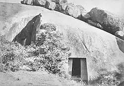 Caves of Vadathika and Vapiyaka, dedicated to the Ajivikas by Dasharatha Maurya. Barabar Caves, 3rd century BCE.