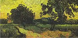 Landscape with Castle Auvers at Sunset, June 1890, Van Gogh Museum, Amsterdam (F770)