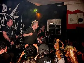 The Varukers performing in Modena on 23 April 2006