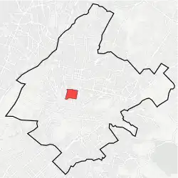 Location within municipality of Athens