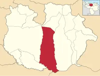 Location in Guárico