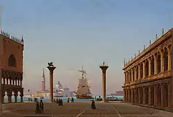 View of the Piazzetta with the Columns of Saints Mark and Todaro