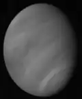 Venus in UV light. This image is a mosaic of two frames.