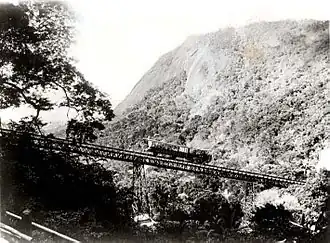 A viaduct on the Corcovado Rack Railway