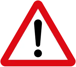 exclamation mark in a triangle