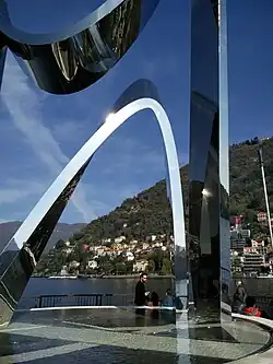 Close-up view from below