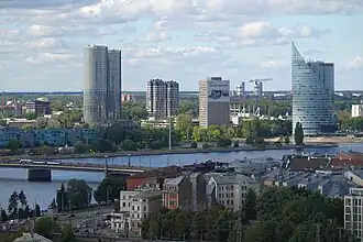 Riga business district
