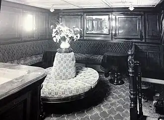 View of saloon on Ben-my-Chree