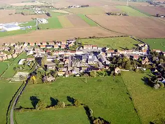 An aerial view of Borre