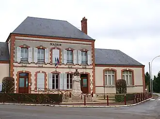 The town hall in Villemoutiers