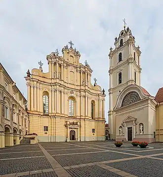 Image 89Church of St. Johns in Vilnius. Example of Vilnian Baroque style (from Grand Duchy of Lithuania)