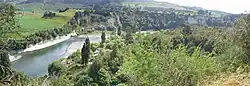 Vinegar Hill campsite from the east bank of the Rangitikei River, 1 January 2009