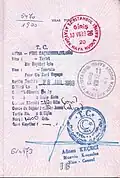 1989 Turkish visa issued to an Israeli passport holder in Athens