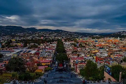 Aerial view of Tlaxcala City