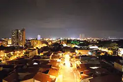 Night-time view of the city